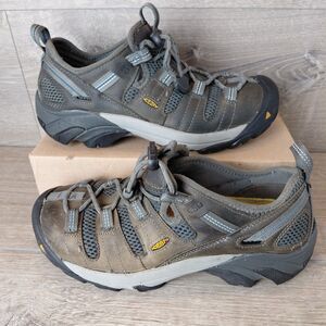 Keen Utility Atlanta Cool II Steel Toe Work Shoes Mens Size 8 Brown Leather Hike